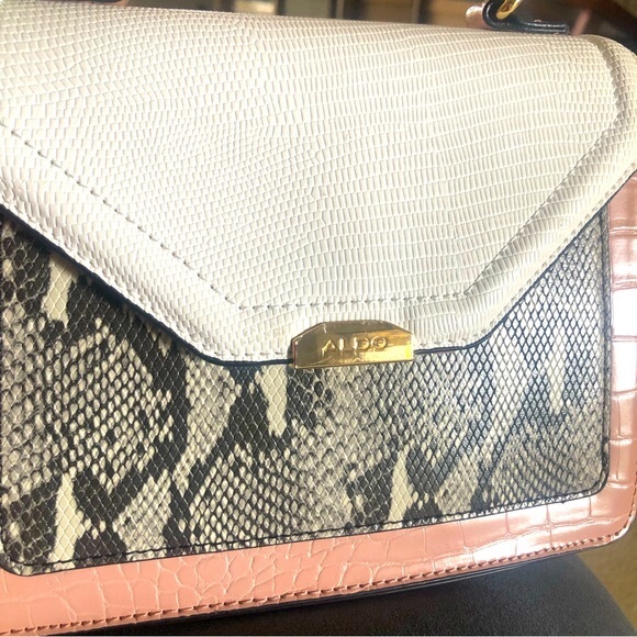 Aldo Tri-Color Crossbody Animal Print Handbag. NWT - Picture 11 of 13